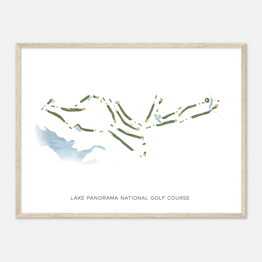 Print of Lake Panorama National Golf Course Modern Map