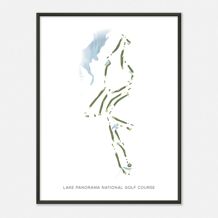 Print of Lake Panorama National Golf Course Modern Map