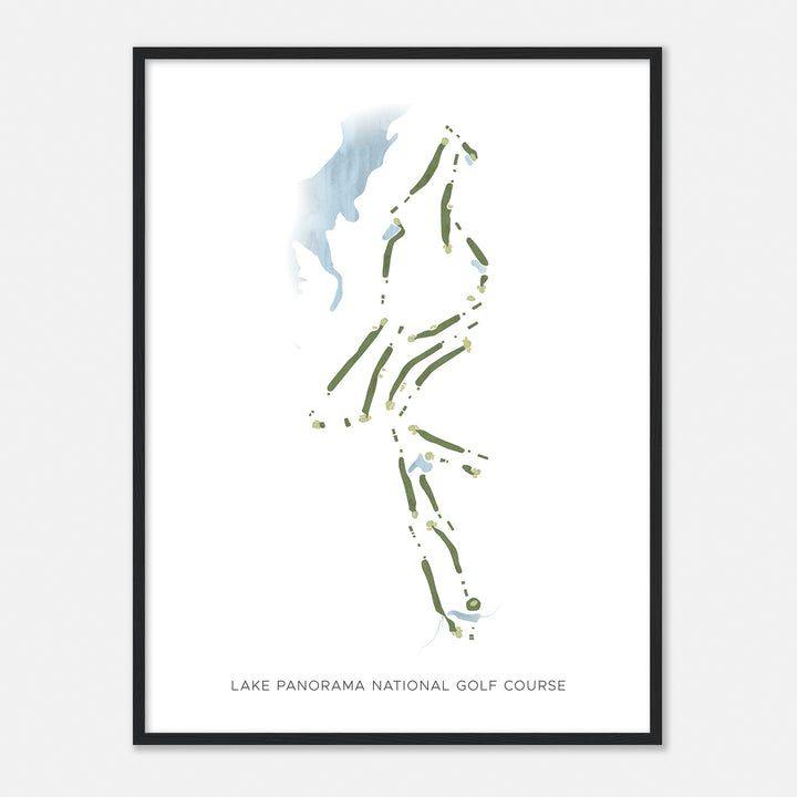 Print of Lake Panorama National Golf Course Modern Map