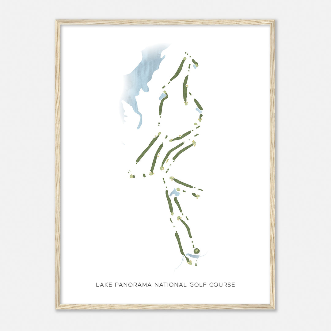 Print of Lake Panorama National Golf Course Modern Map