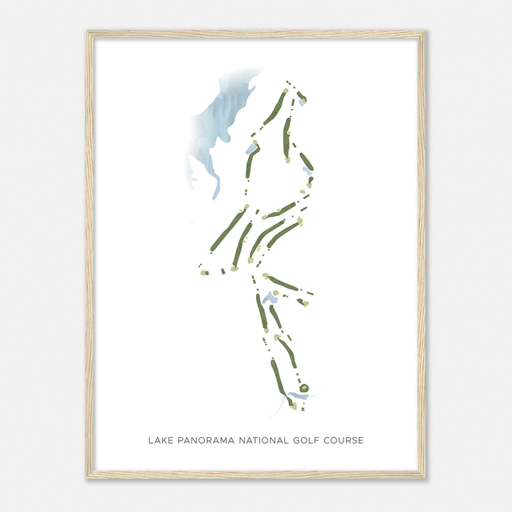 Print of Lake Panorama National Golf Course Modern Map