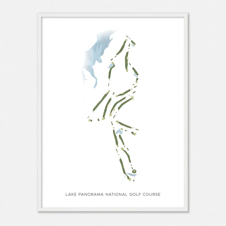 Print of Lake Panorama National Golf Course Modern Map