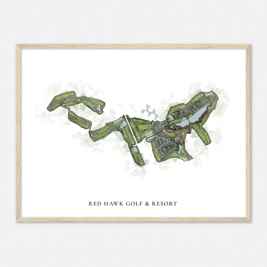 Print of Red Hawk Golf & Resort Classic Map