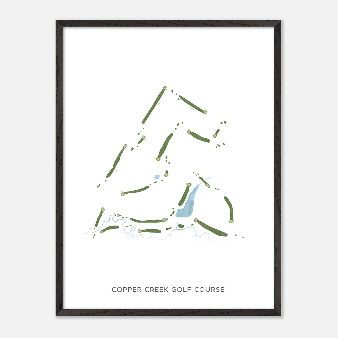 Print of Copper Creek Golf Course Modern Map