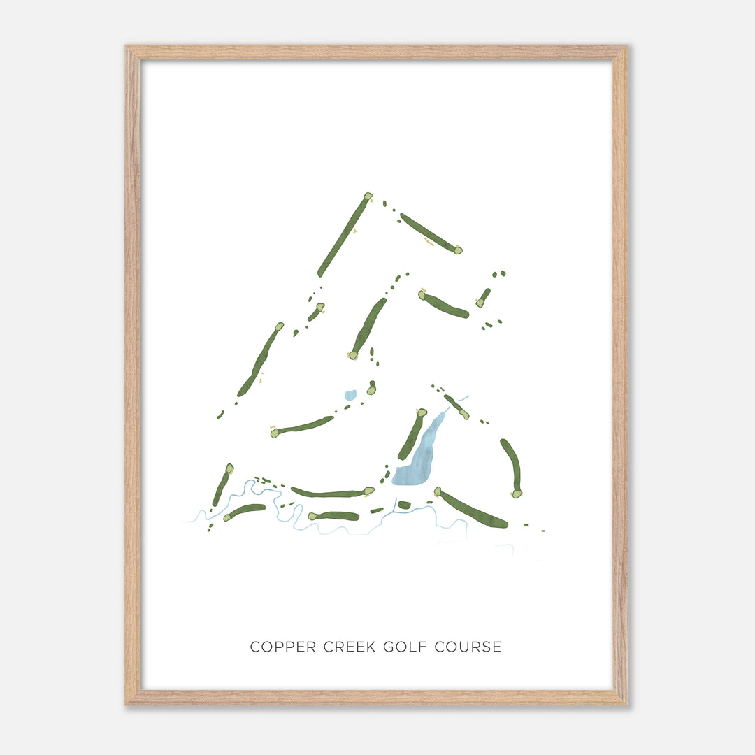 Print of Copper Creek Golf Course Modern Map