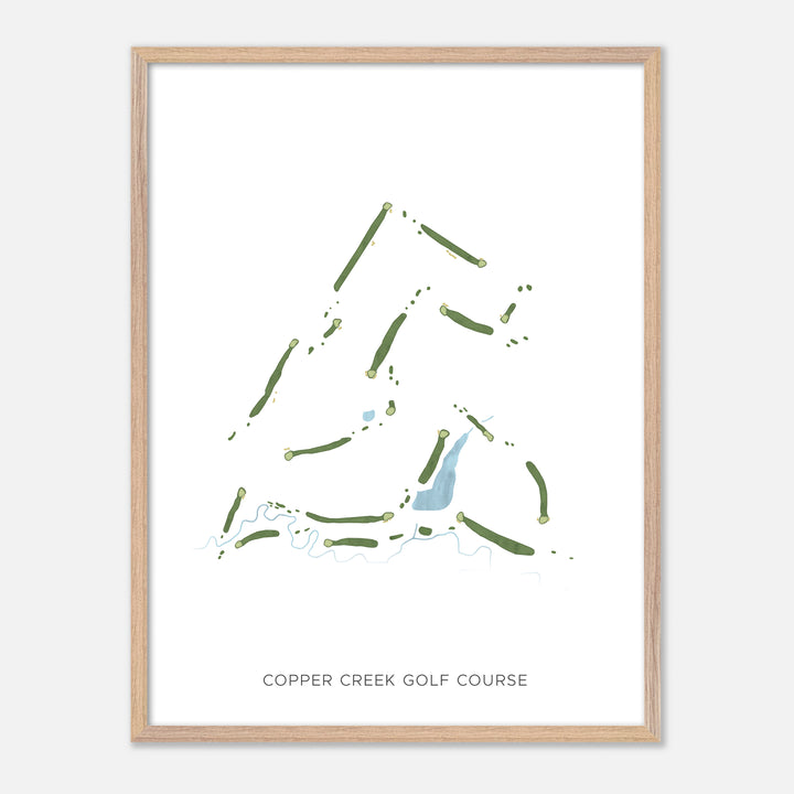 Print of Copper Creek Golf Course Modern Map