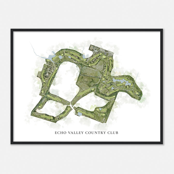 Print of Echo Valley Country Club Classic Map