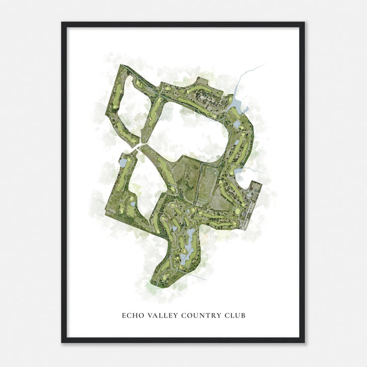 Print of Echo Valley Country Club Classic Map