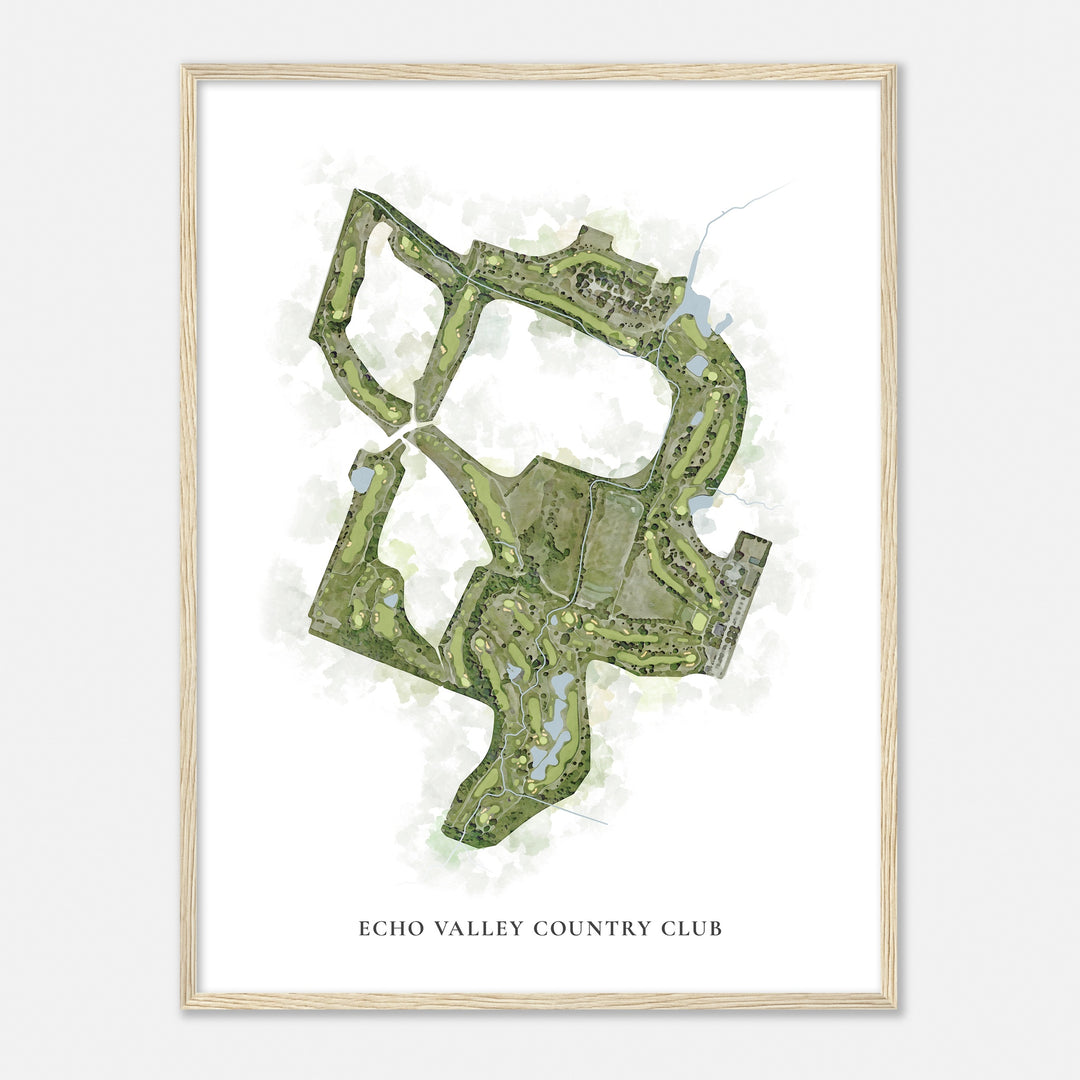 Print of Echo Valley Country Club Classic Map