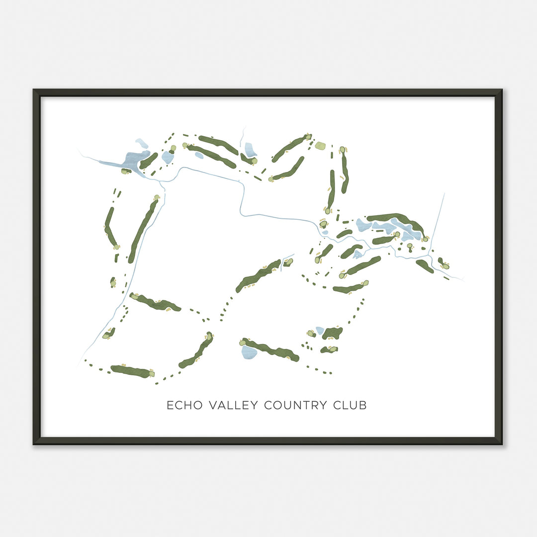 Print of Echo Valley Country Club Modern Map