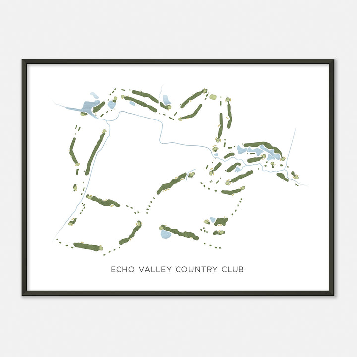 Print of Echo Valley Country Club Modern Map