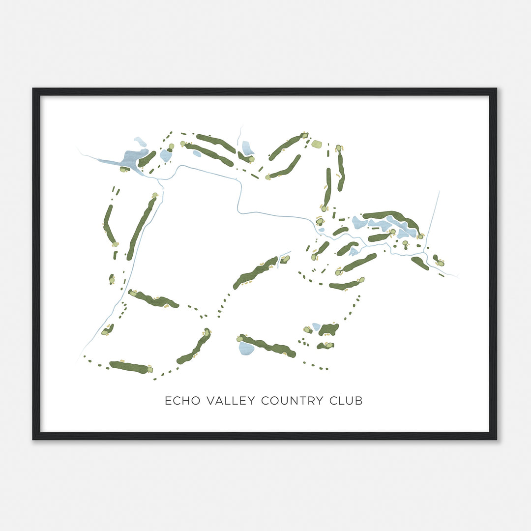 Print of Echo Valley Country Club Modern Map