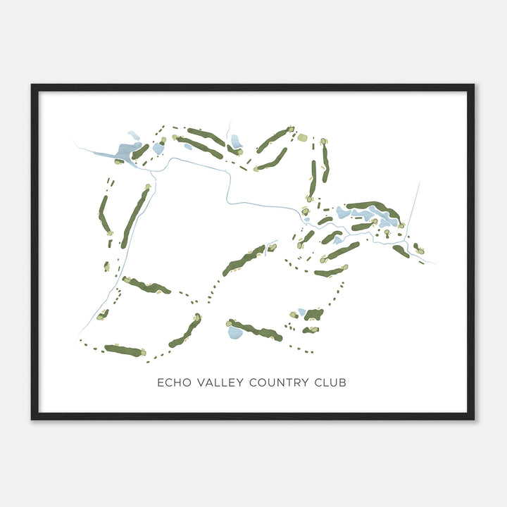 Print of Echo Valley Country Club Modern Map