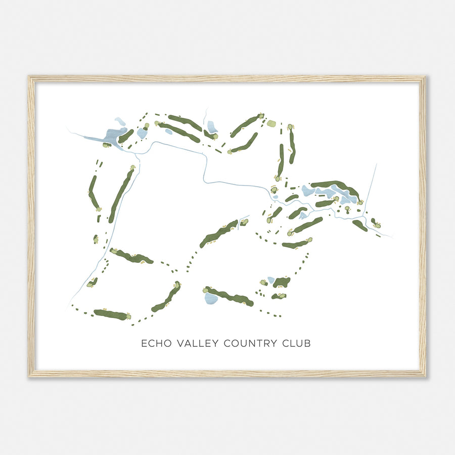 Print of Echo Valley Country Club Modern Map