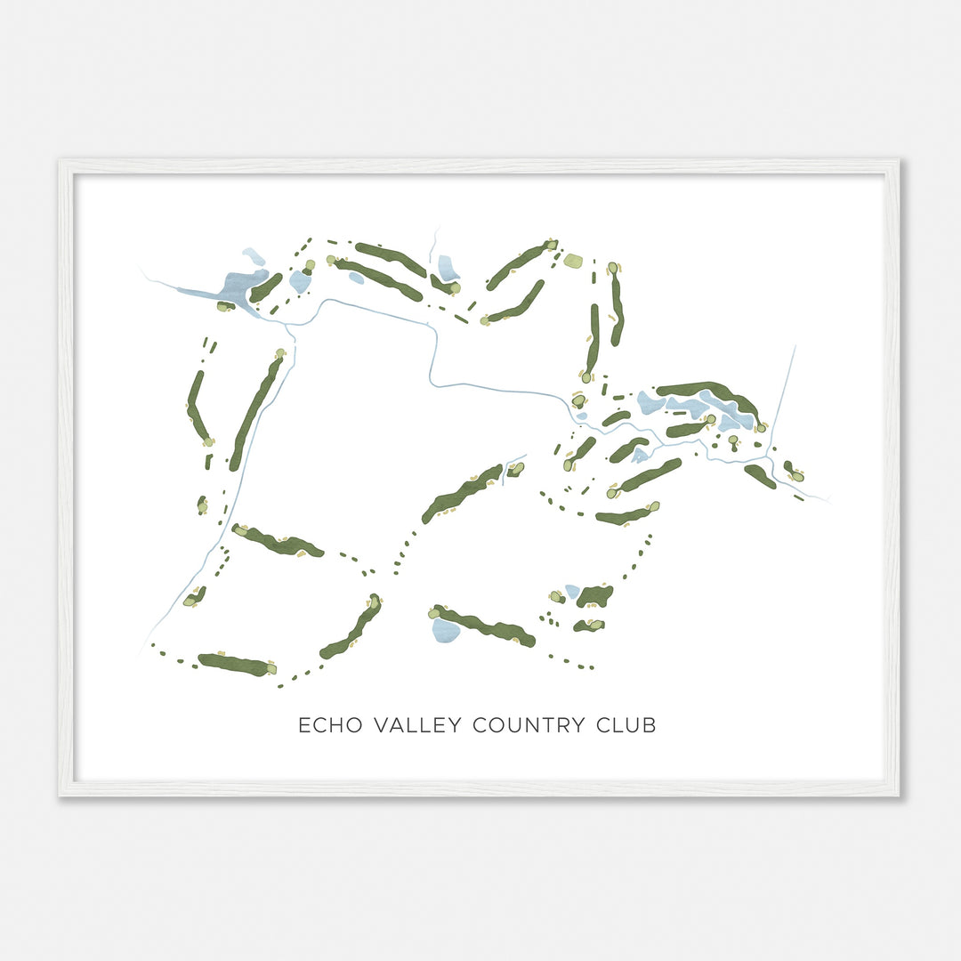 Print of Echo Valley Country Club Modern Map
