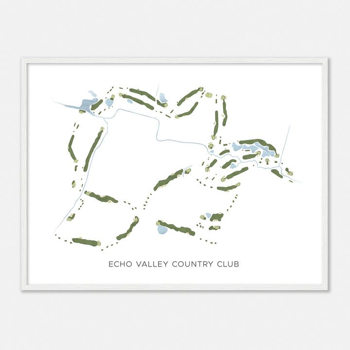 Print of Echo Valley Country Club Modern Map