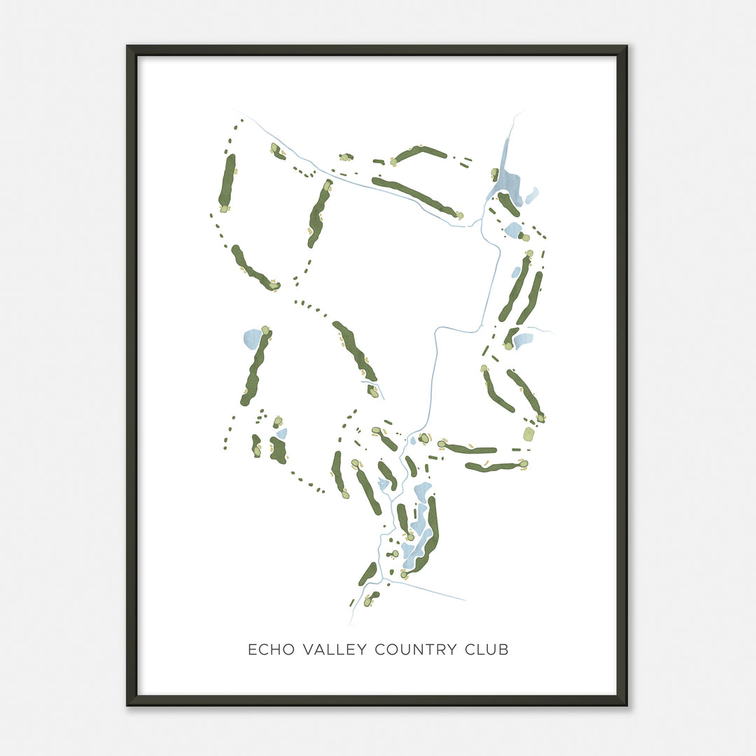 Print of Echo Valley Country Club Modern Map