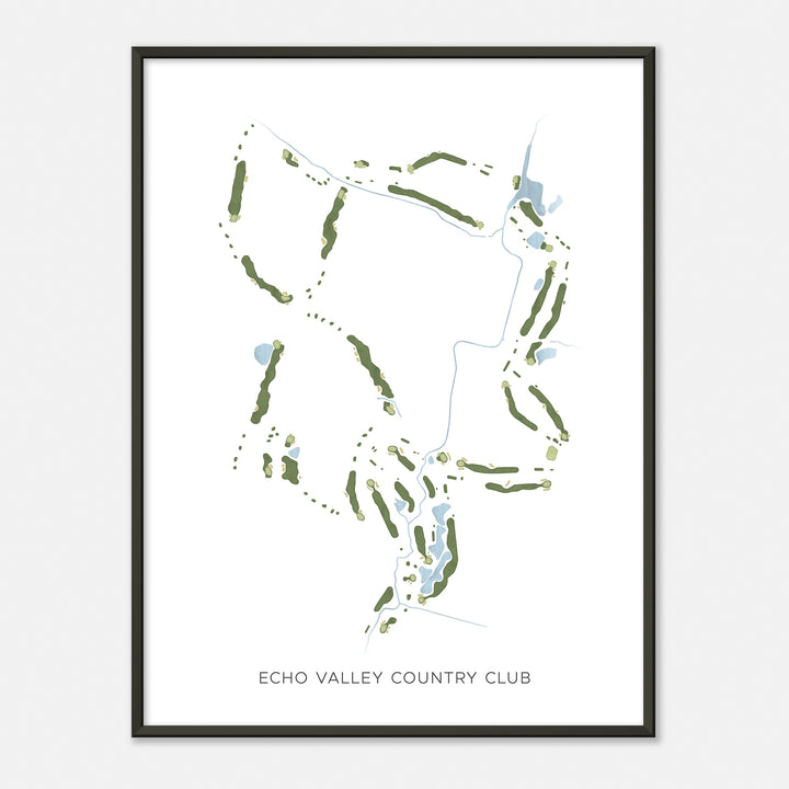 Print of Echo Valley Country Club Modern Map