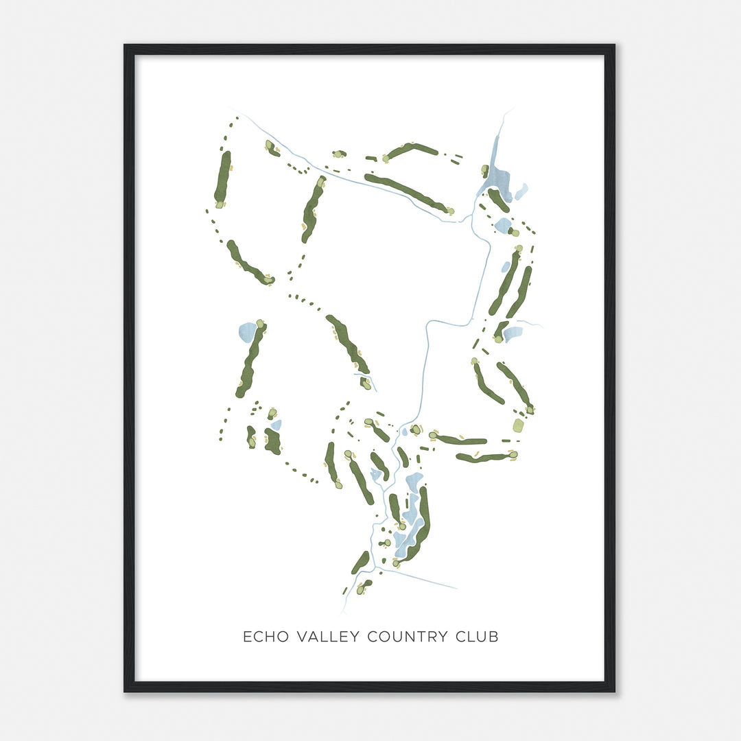 Print of Echo Valley Country Club Modern Map