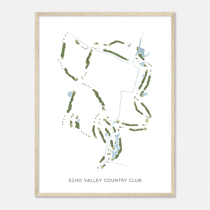 Print of Echo Valley Country Club Modern Map