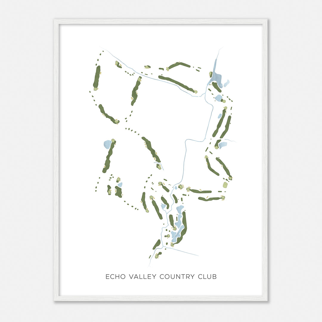 Print of Echo Valley Country Club Modern Map