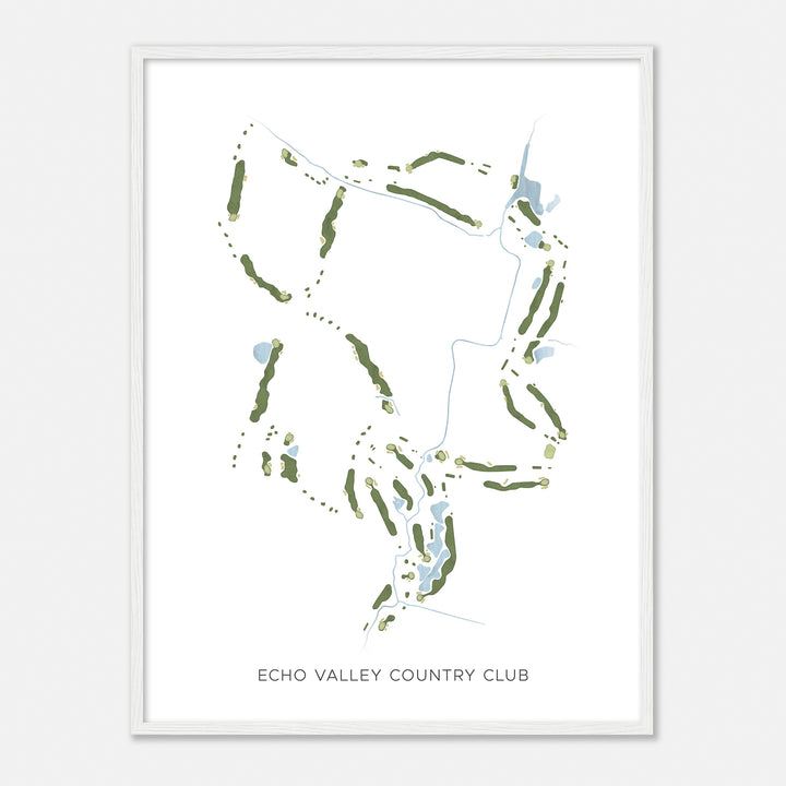 Print of Echo Valley Country Club Modern Map