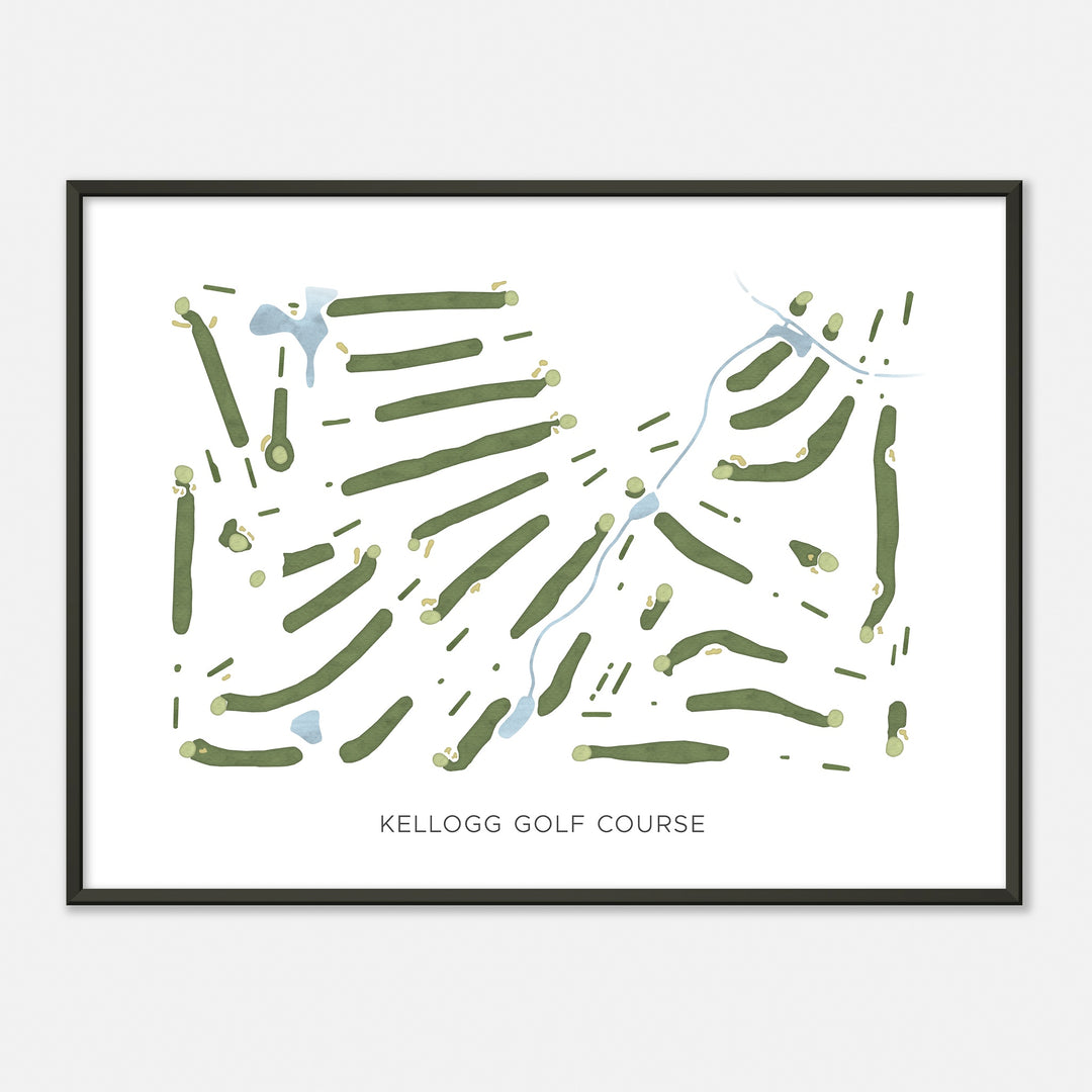 Print of Kellogg Golf Course Modern Map