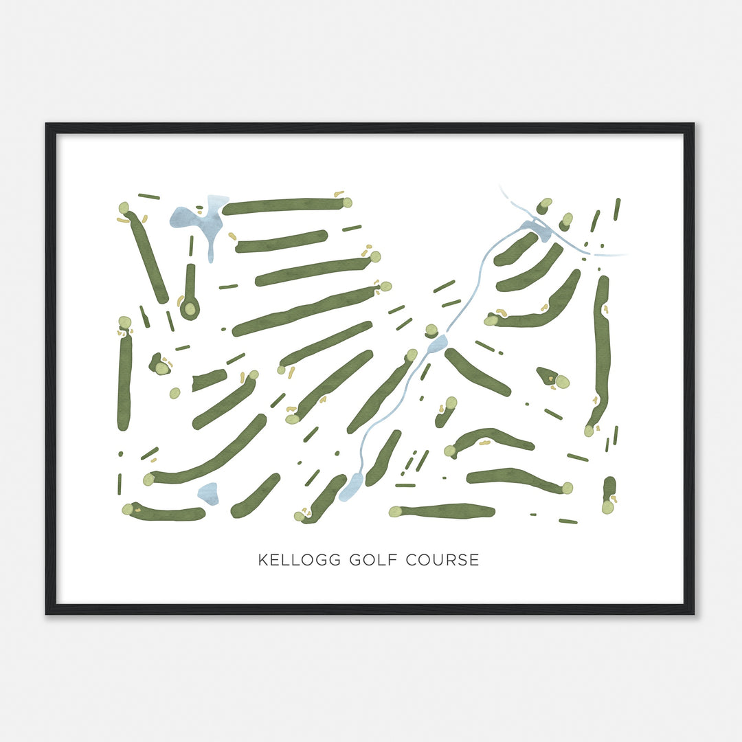 Print of Kellogg Golf Course Modern Map