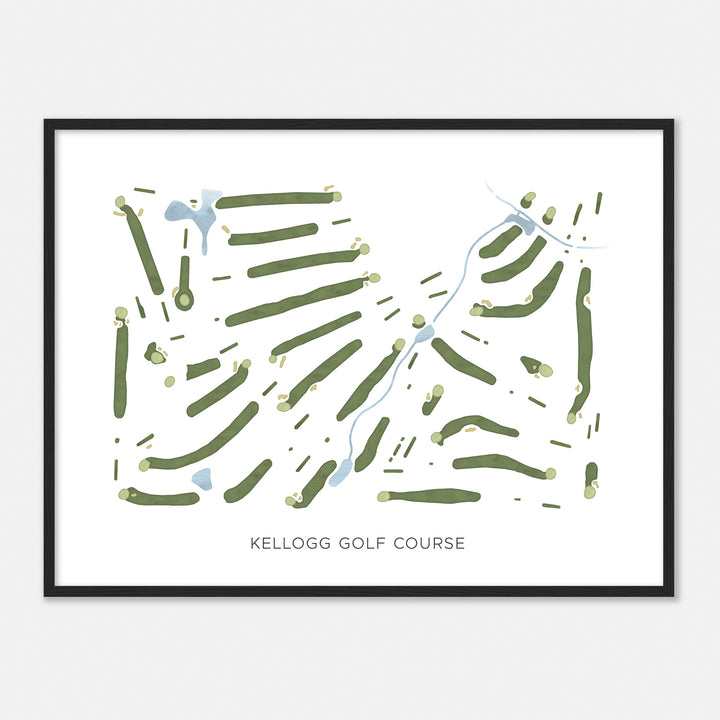 Print of Kellogg Golf Course Modern Map