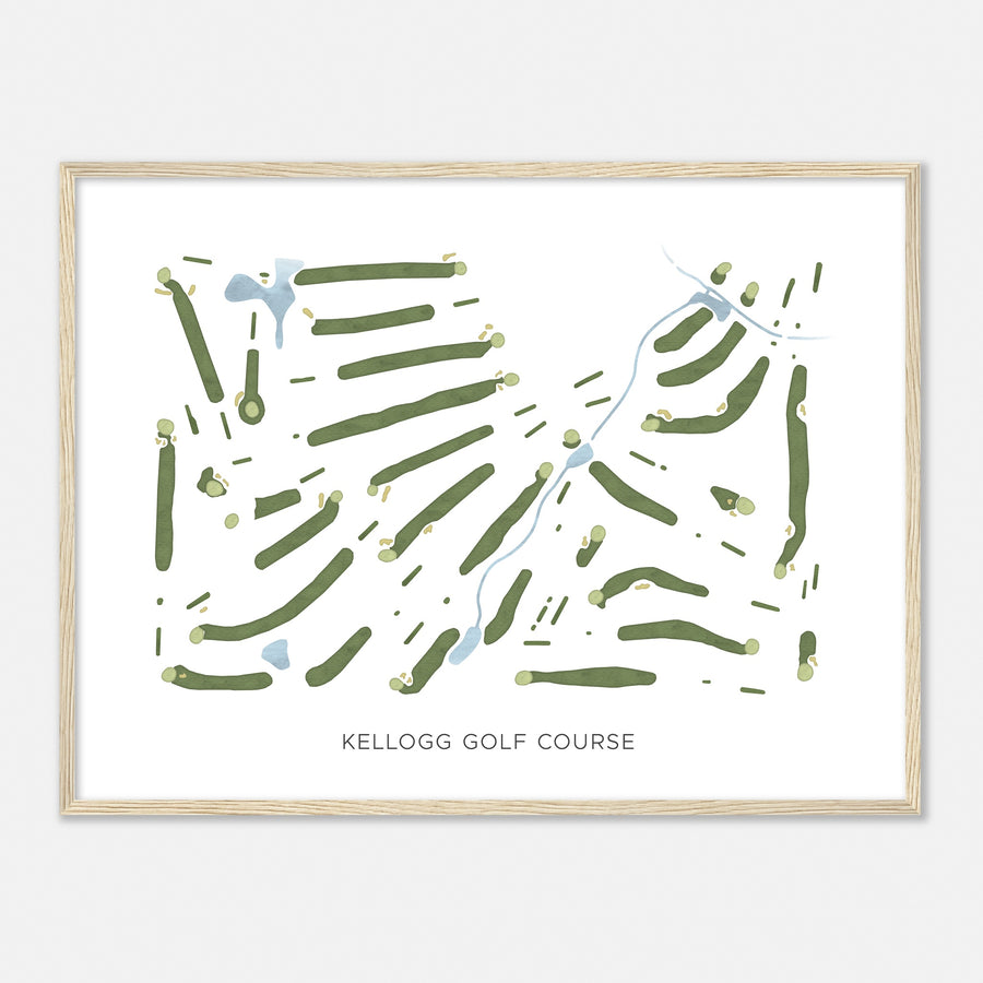 Print of Kellogg Golf Course Modern Map