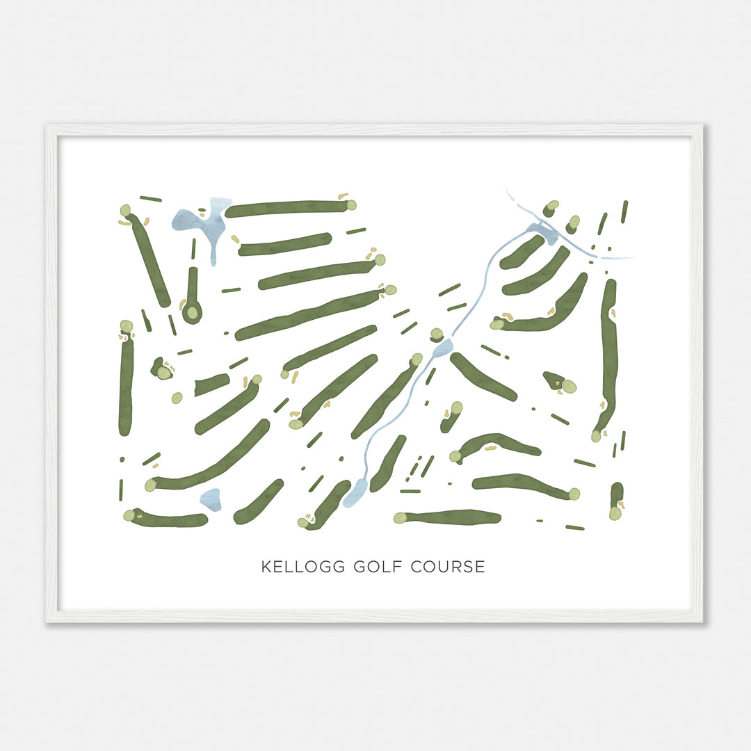 Print of Kellogg Golf Course Modern Map