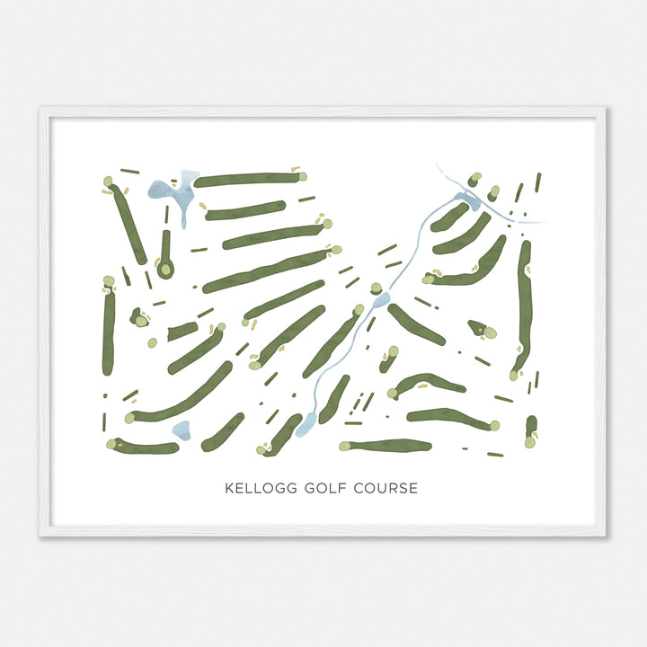 Print of Kellogg Golf Course Modern Map