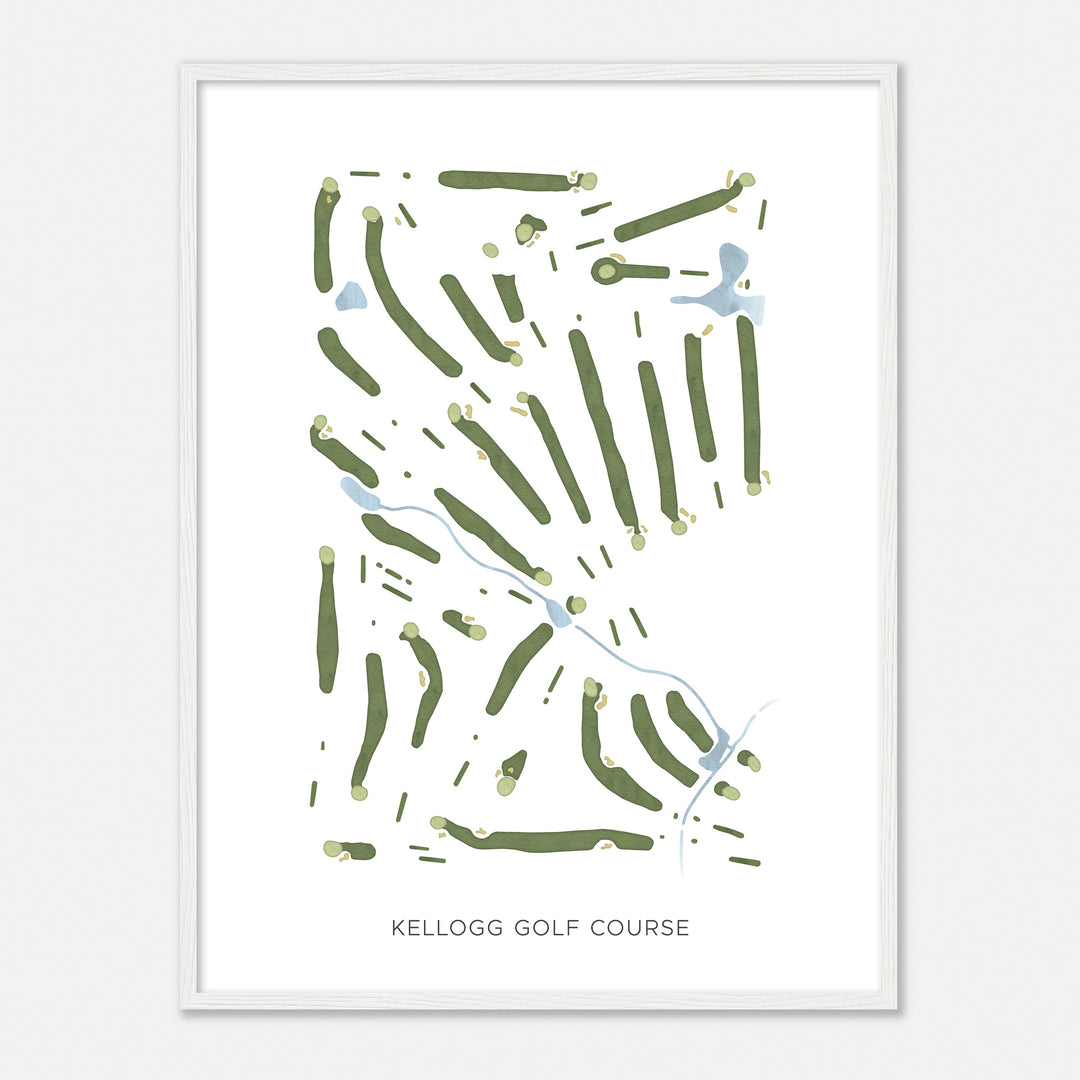 Print of Kellogg Golf Course Modern Map