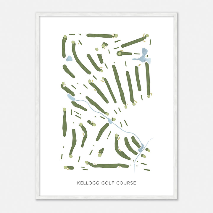 Print of Kellogg Golf Course Modern Map