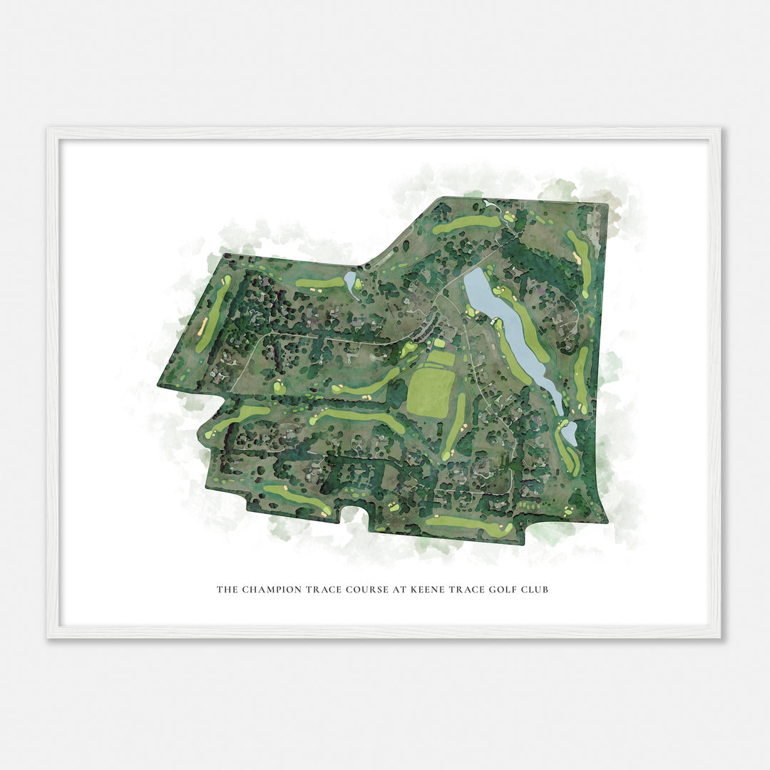 Print of The Champion Trace Course At Keene Trace Golf Club Classic Map