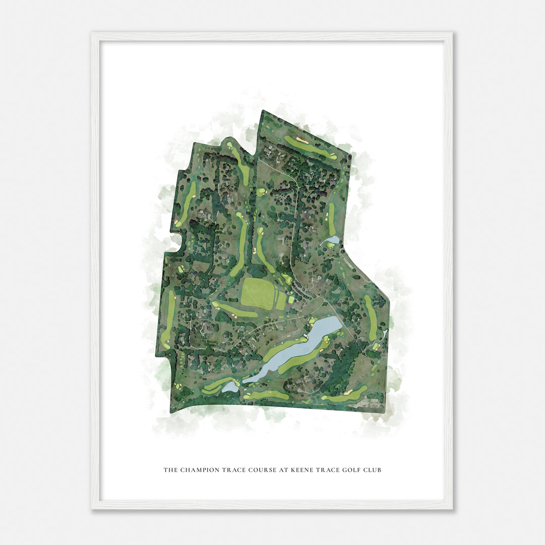 Print of The Champion Trace Course At Keene Trace Golf Club Classic Map