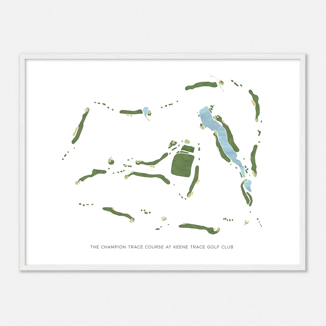 Print of The Champion Trace Course At Keene Trace Golf Club Modern Map