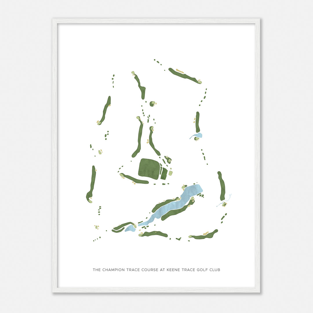 Print of The Champion Trace Course At Keene Trace Golf Club Modern Map