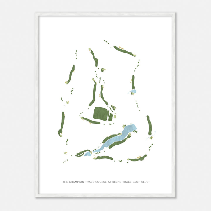 Print of The Champion Trace Course At Keene Trace Golf Club Modern Map