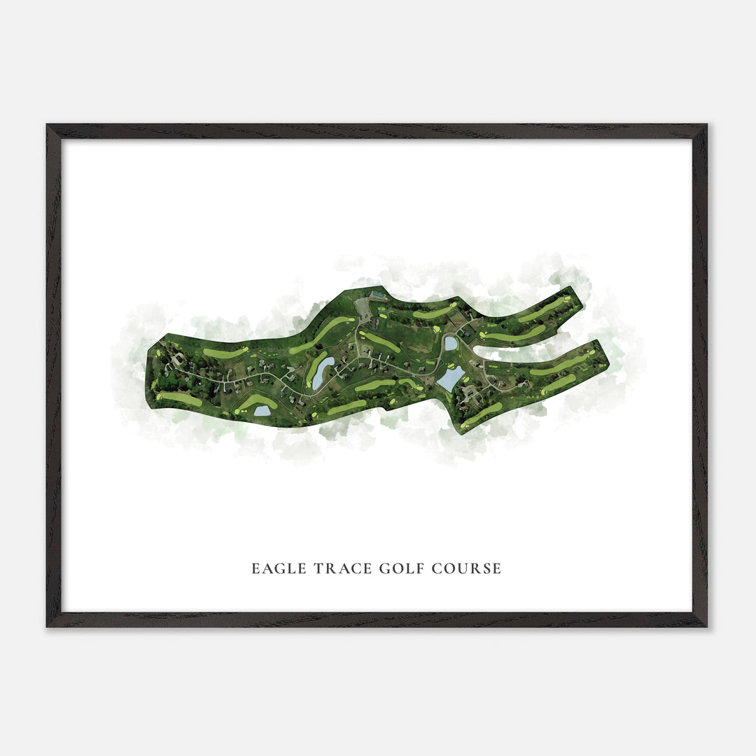 Print of Eagle Trace Golf Course Classic Map