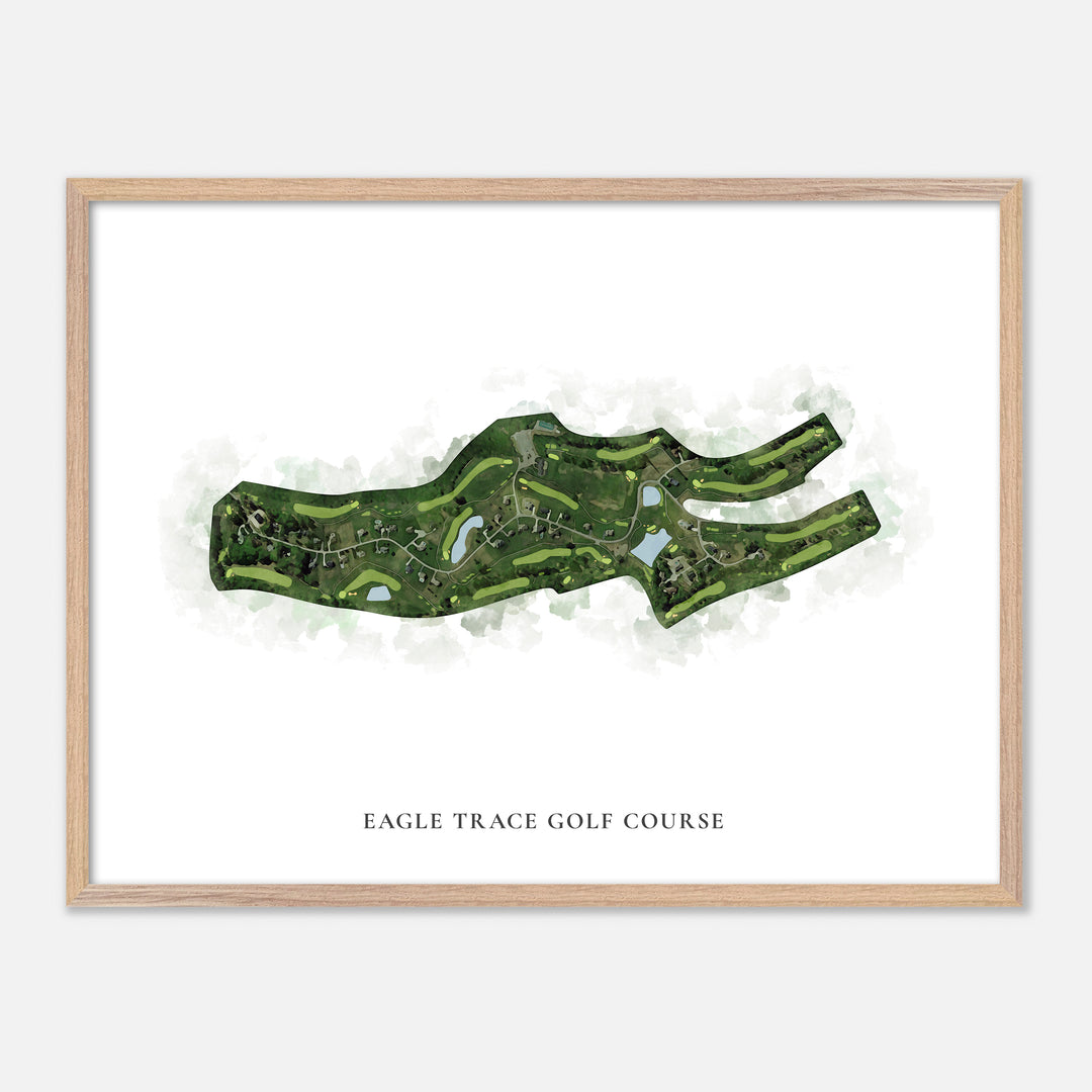 Print of Eagle Trace Golf Course Classic Map