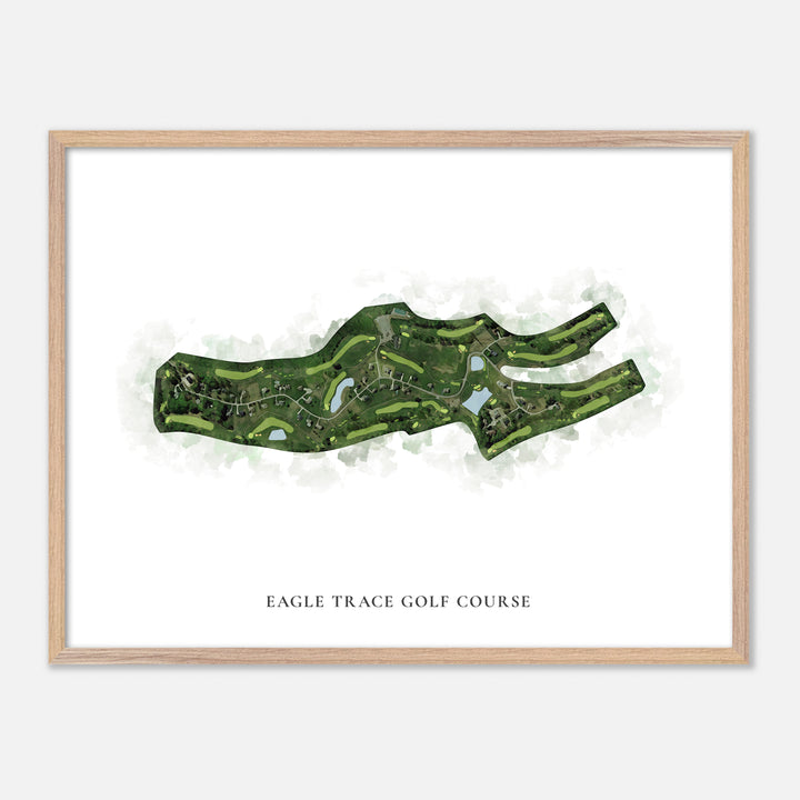 Print of Eagle Trace Golf Course Classic Map