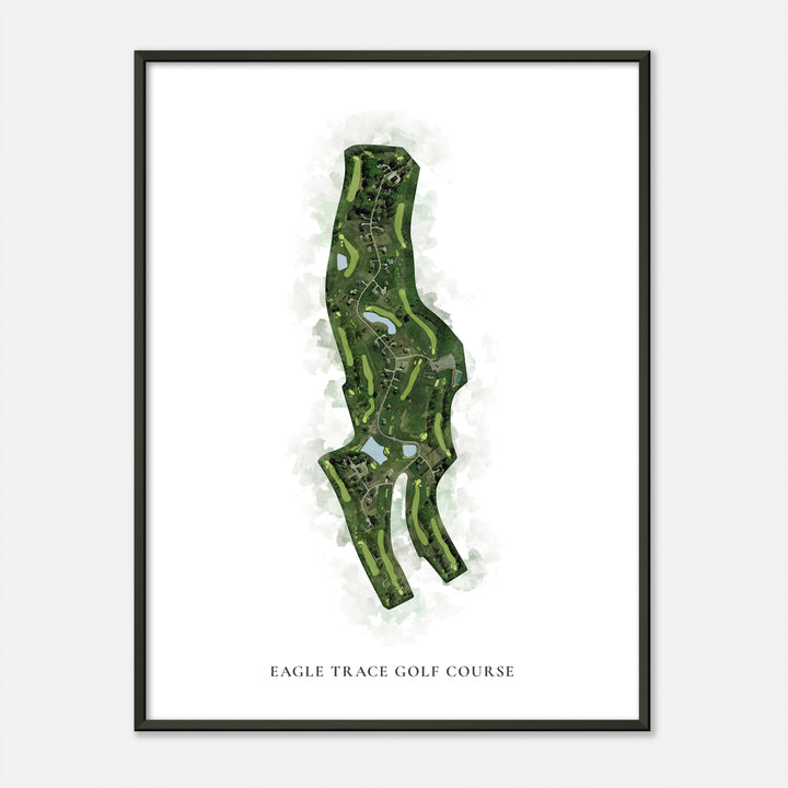 Print of Eagle Trace Golf Course Classic Map