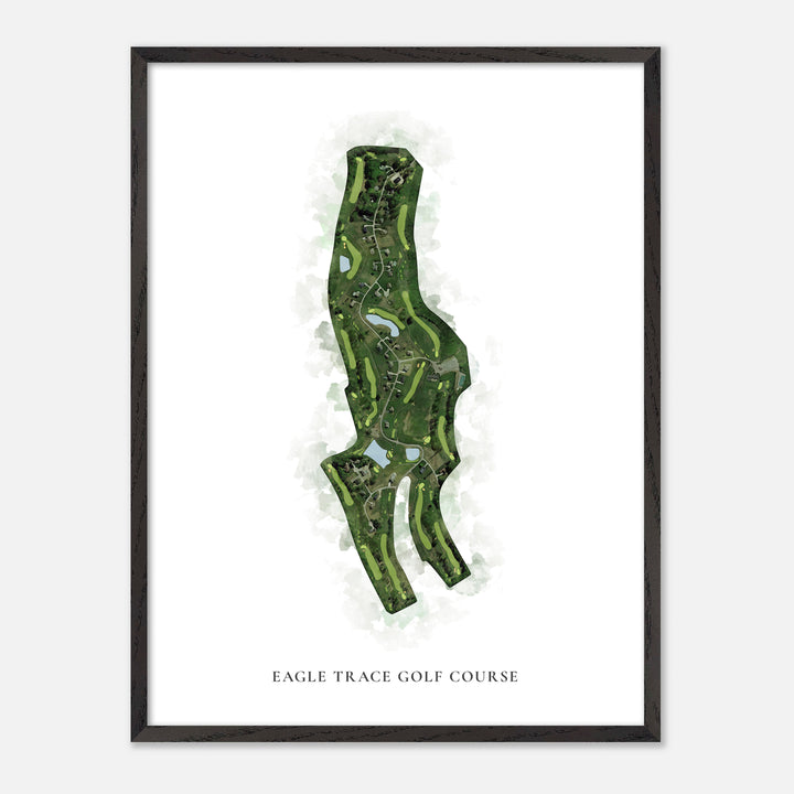 Print of Eagle Trace Golf Course Classic Map