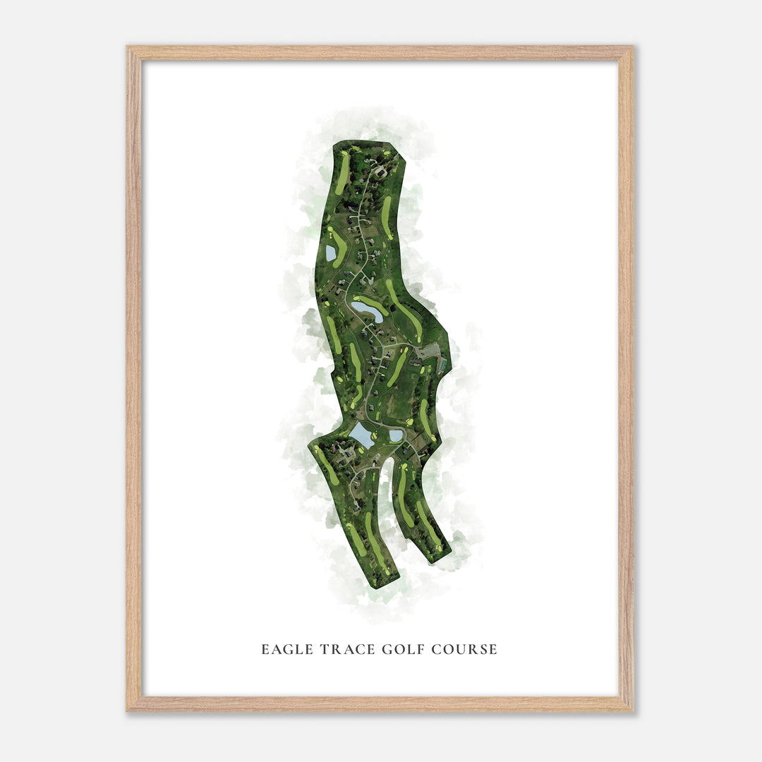 Print of Eagle Trace Golf Course Classic Map