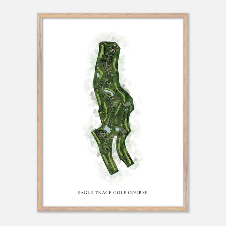 Print of Eagle Trace Golf Course Classic Map