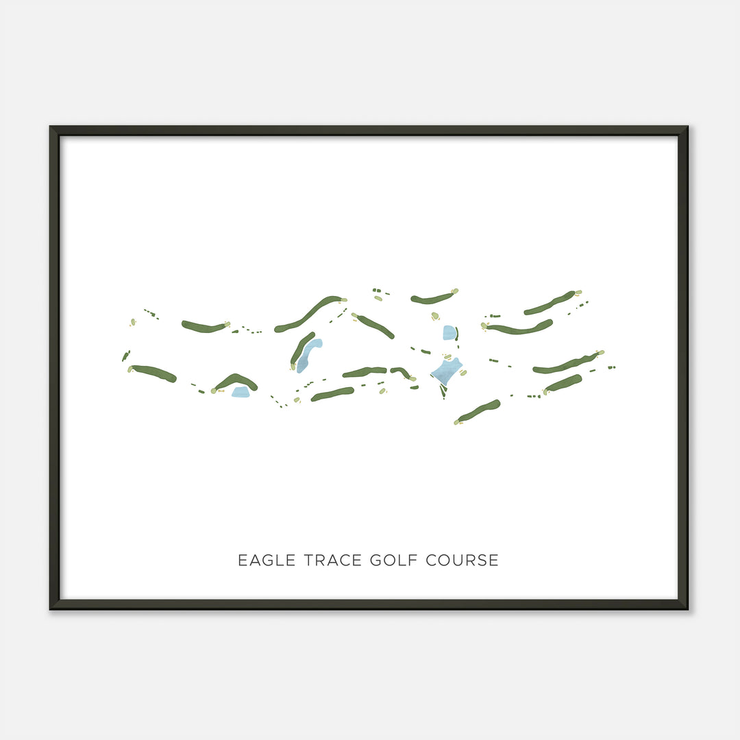 Print of Eagle Trace Golf Course Modern Map