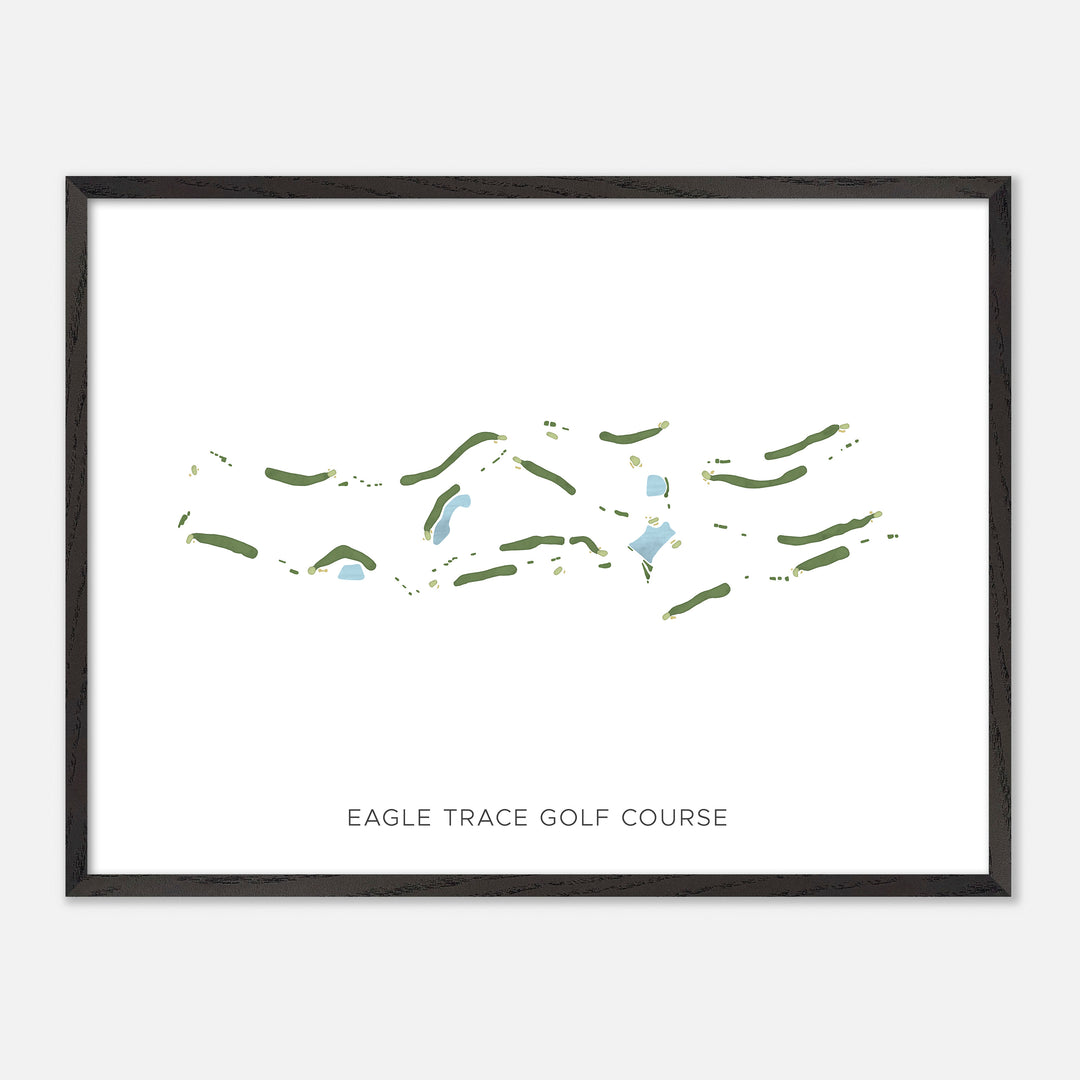 Print of Eagle Trace Golf Course Modern Map