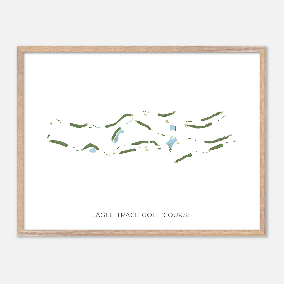 Print of Eagle Trace Golf Course Modern Map