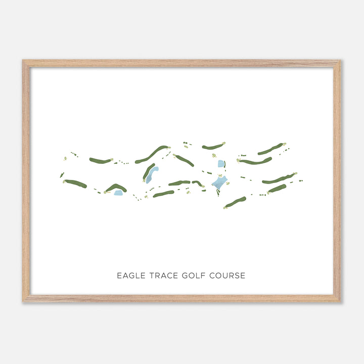 Print of Eagle Trace Golf Course Modern Map
